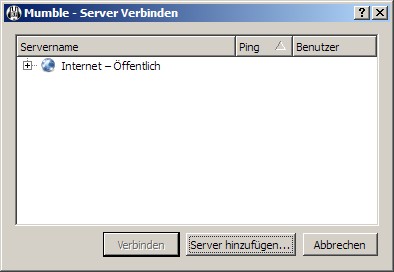 Server/Verbinden